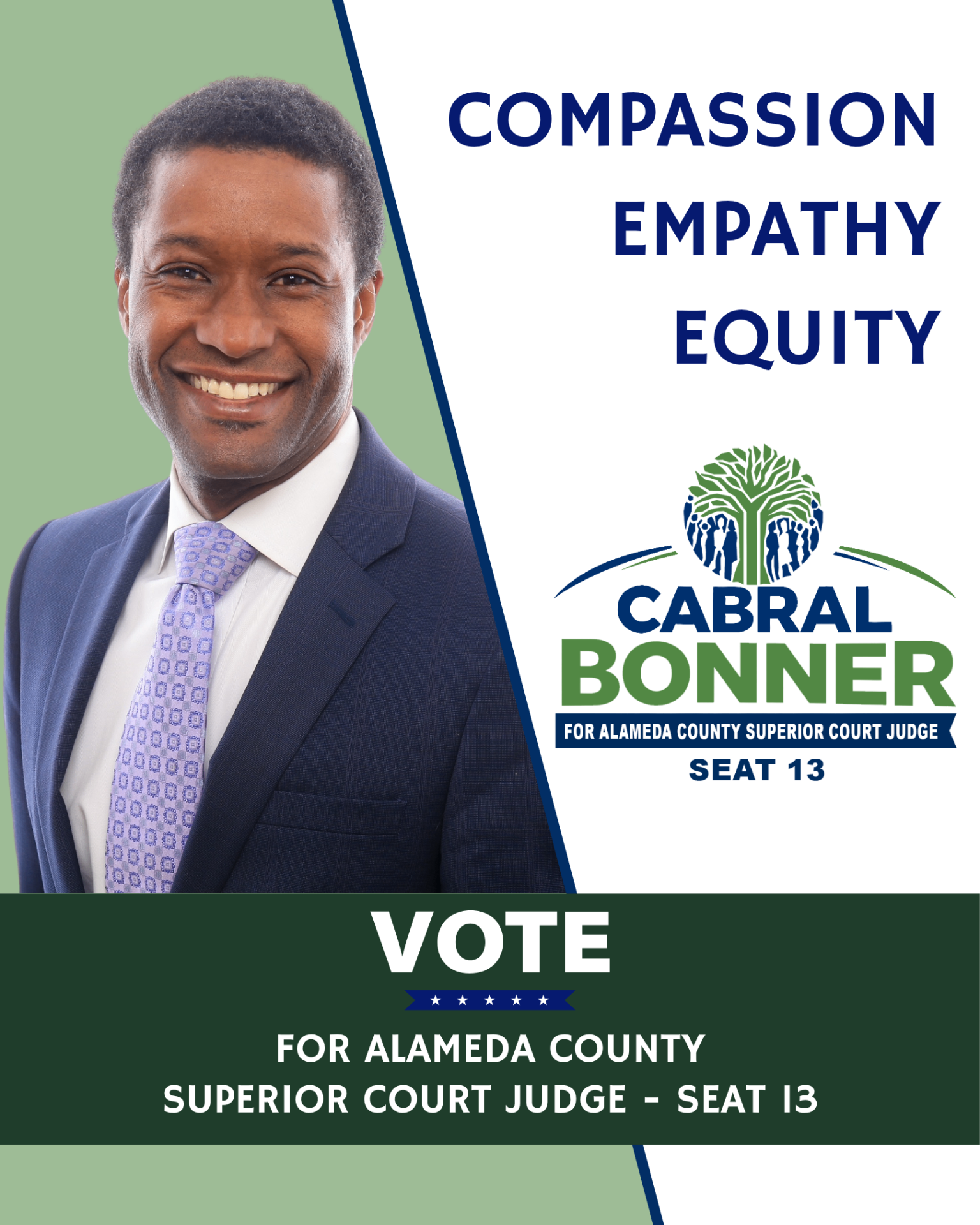 Cabral Bonner — Vote for Alameda County Superior Court Judge, Seat 13